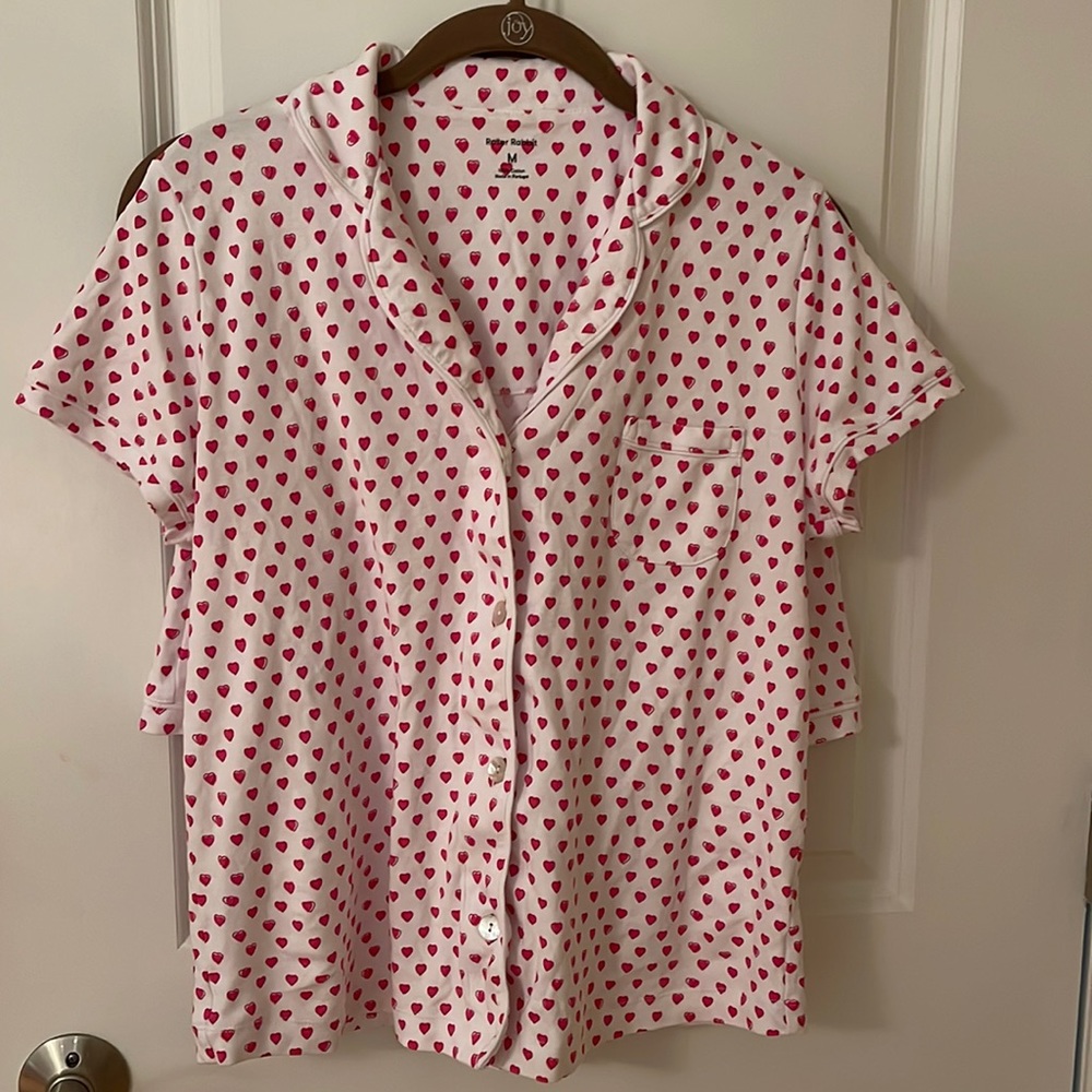 Roller rabbit polo pajama shorts set